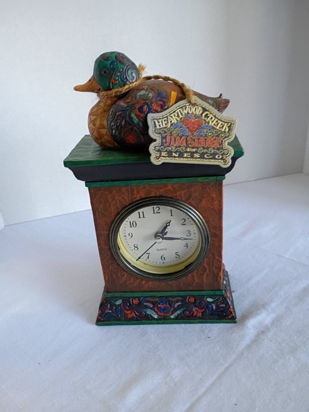 HEARTWOOD CREEK JIM SHORE For ENESCO Vintage Clock